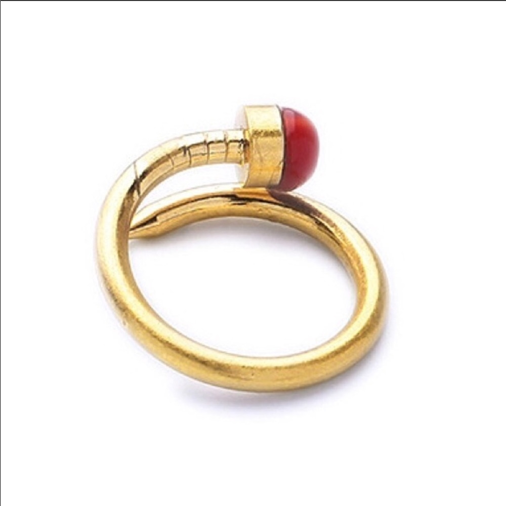 Red Stone Ring - Picture 4 of 4